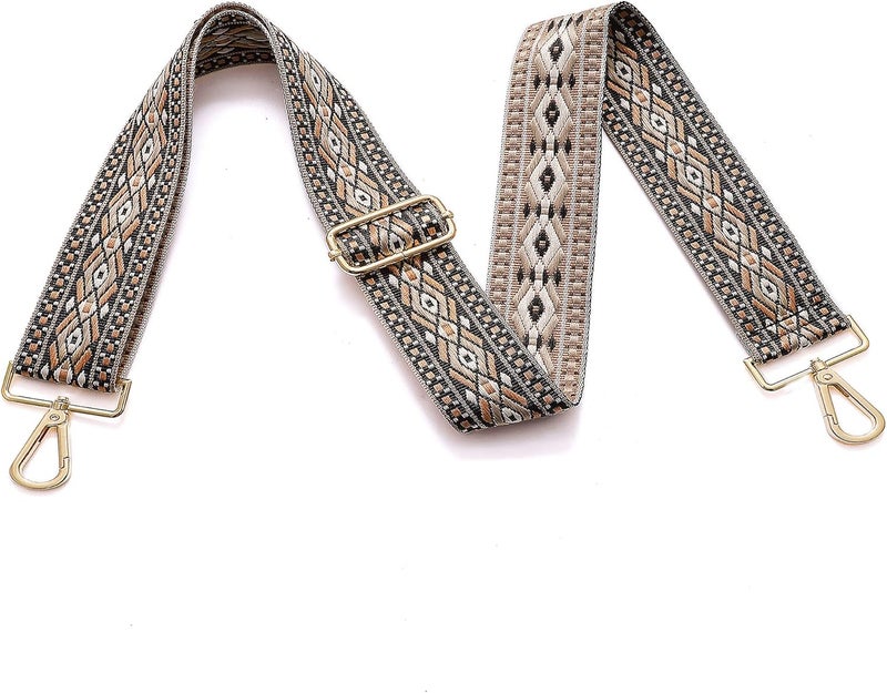 S-Jacorry Purse Strap Replacement Crossbody Wide Shoulder Strap Adjustable Canvas Straps Handbag Strap Replacement Belts - Image 3